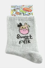 İnek Kolej Çorap 8X28-Gri - Görsel 2