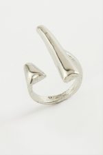 Çubuk Metal Yüzük-Gümüş Rengi