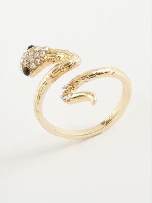 Yılan Taşlı Yüzük-Sarı