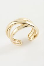 Burgulu Metal Yüzük-Sarı - Görsel 2