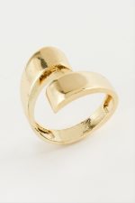 Oval Metal Yüzük-Gümüş Rengi