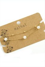 İnci Lüks Çelik Halhal-Sarı