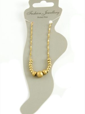 Simli Lüks Çelik Halhal-Sarı