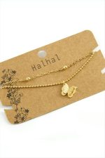 Kelebek Lüks Çelik Halhal-Sarı - Görsel 2