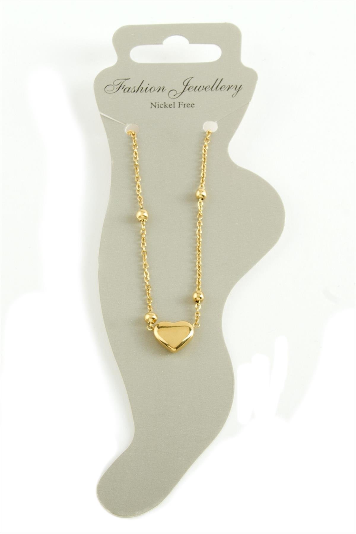 1207636_kalp-luks-celik-halhal-792-40.jpg Kalp Lüks Çelik Halhal-Sarı - Görsel 1