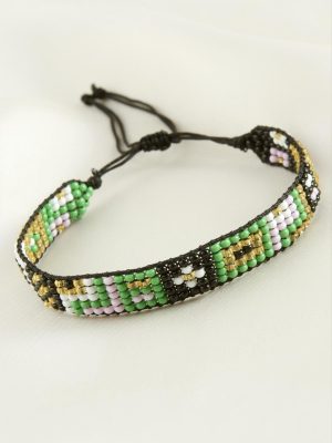 Miyuki Etnik Bileklik-Yeşil