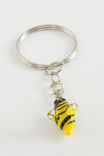 Arı Cam Anahtarlık-Sarı