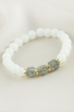 Necef Kuvars Doğaltaş Bileklik-Gri - Görsel 2