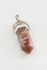 Karışık Akik Point Kolye Ucu-Renkli - Görsel 2