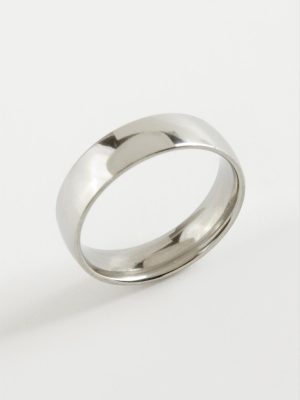 Çelik Alyans Yüzük 6 mm-19