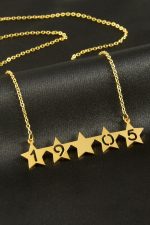 1905 Beş Yıldızlı Taraftar Kolye-Sarı - Görsel 2