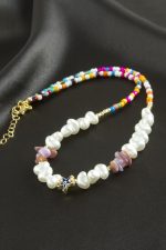 Deniz Yıldızı İnci Kolye-Lila - Görsel 2