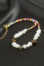 Deniz Yıldızı İnci Kolye-Kahverengi - Görsel 2