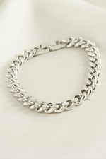 Xuping Düz  Zincir Lüks Çelik Bileklik-Gümüş Rengi - Görsel 2