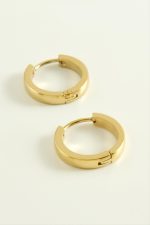 Lüks Çelik Küpe 1,5 cm-Sarı