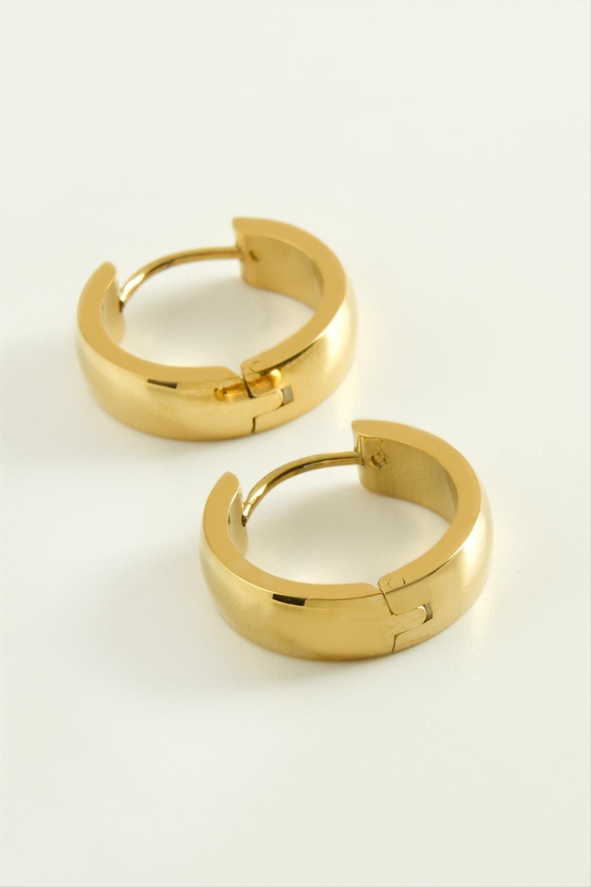 1207808_luks-celik-kupe-18-cm-7cc5b6.jpg Lüks Çelik Küpe 1,8 cm-Sarı - Görsel 2