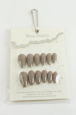 Mina Beauty Kedi Gözü Takma Tırnak-Kahverengi-1 - Görsel 2