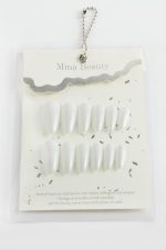 Mina Beauty Kedi Gözü Takma Tırnak-Beyaz - Görsel 2