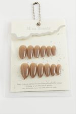 Mina Beauty Kedi Gözü Takma Tırnak-Kahverengi - Görsel 2