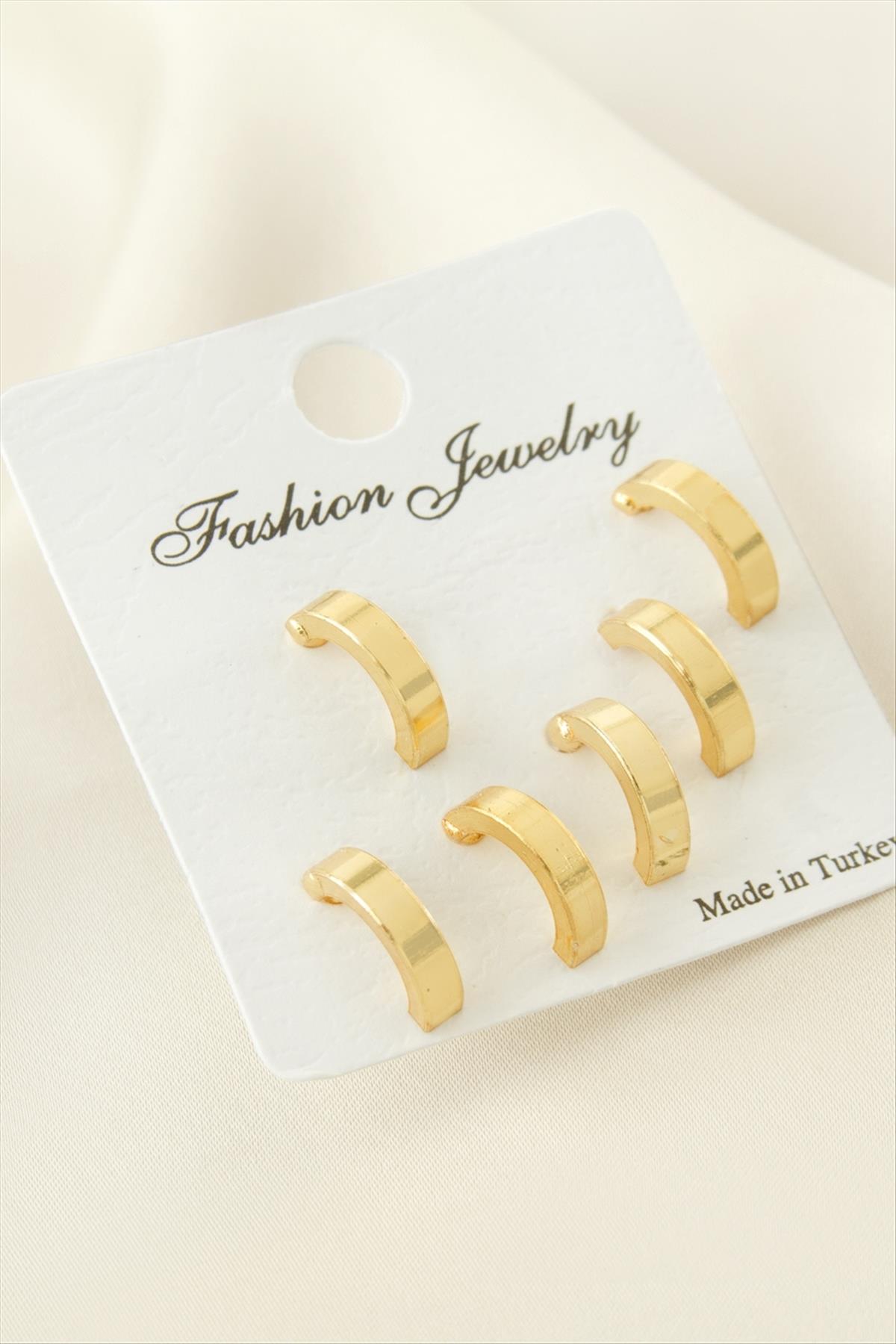 1207842_6-adet-yarim-halka-kupe-1-cm-3f-4e7.jpg 6 Adet Yarım Halka Küpe 1 cm-Sarı - Görsel 2