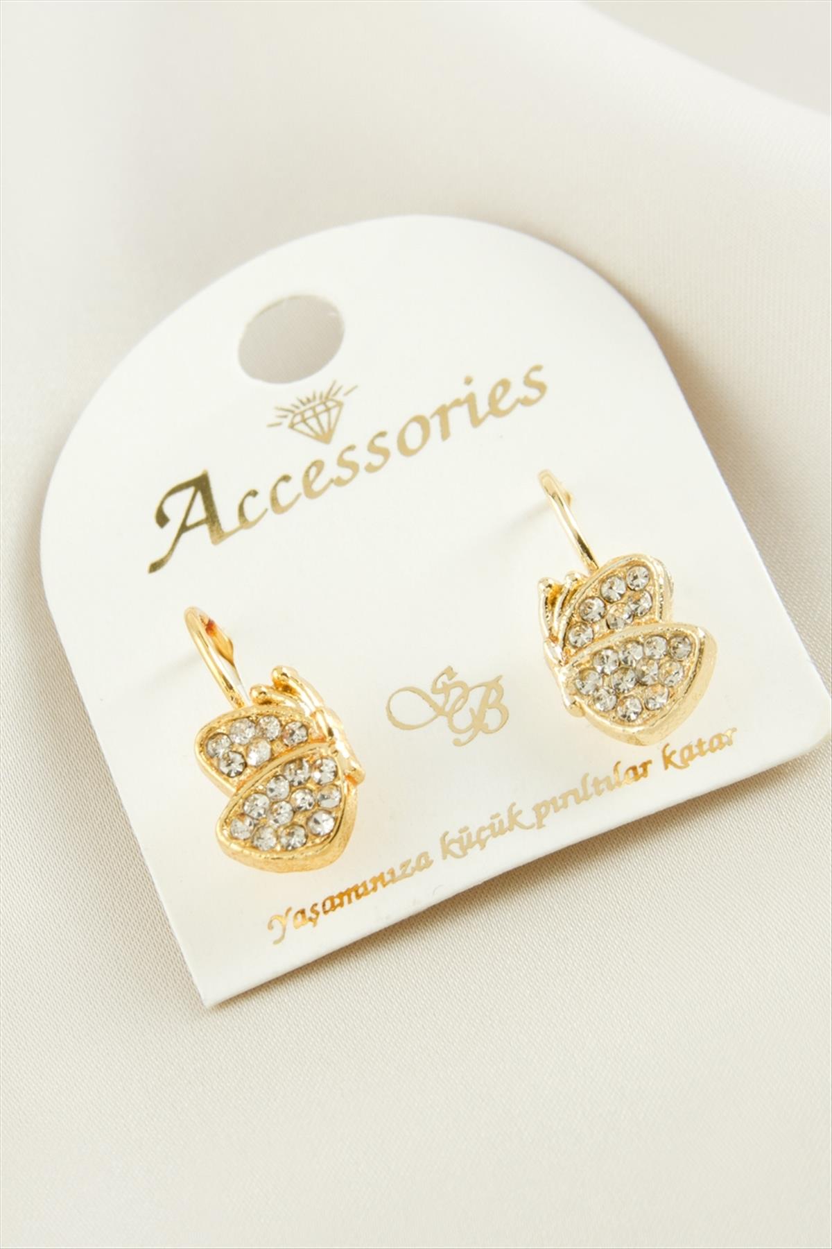 1207850_kelebek-tasli-klipsi-kupe-3c8462.jpg Kelebek Taşlı Klipsi Küpe-Sarı - Görsel 2