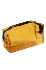 Ananas El Tutmalı Makyaj Çantası-Kahverengi