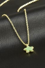 Yıldız Polyester Kolye-Yeşil