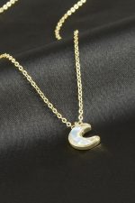 Hilal Cam Kolye-Sarı - Görsel 2