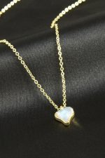 Kalp Cam Kolye-Sarı