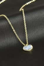 Kalp Cam Kolye-Sarı - Görsel 2