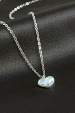 Kalp Cam Kolye-Sarı