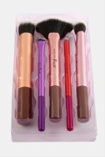 5 Adet Makyaj Fırça Seti-Renkli