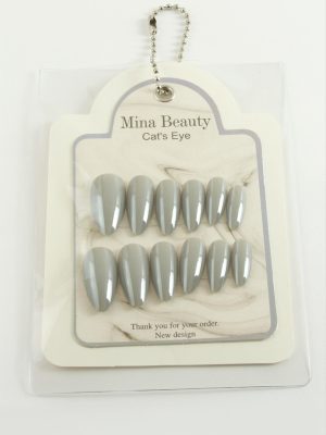 Mina Beauty Kedi Gözü Takma Tırnak-Açık Kahverengi