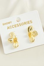 Orkide Trend Metal Küpe-Gümüş Rengi