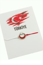 Ay Yıldız İp Bileklik-Kırmızı - Görsel 3