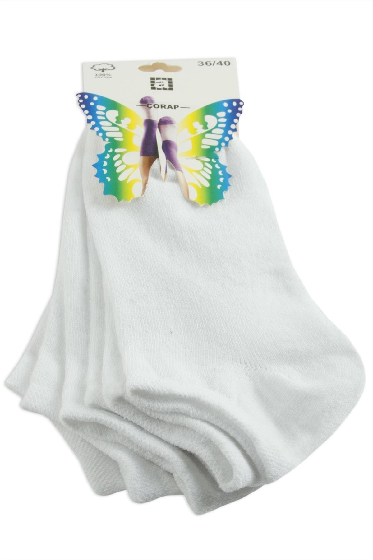 1208064_3-cift-beyaz-renkli-snekars-corap-8e5-22.jpg 3 Çift Beyaz Renkli Snekars Çorap-Beyaz - Görsel 1