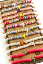 Deniz Yıldızı Fimo Boncuk Bileklik-Renkli