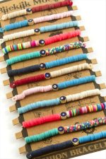 Nazar Fimo Boncuk Bileklik-Renkli - Görsel 3