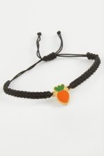 Ananas Makrome Örgülü Bileklik-Siyah - Görsel 2