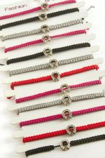 Nal Makrome Örgülü Bileklik-Renkli