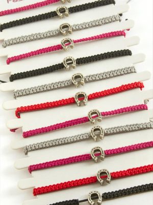 Nal Makrome Örgülü Bileklik-Renkli