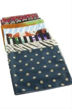 Karışık Desenli Şifon Fular 50 cm-Renkli - Görsel 4