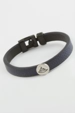 Gemi Kaliteli Suni Deri Bileklik-Lacivert