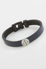 Kartanesi Kaliteli Suni Deri Bileklik-Lacivert