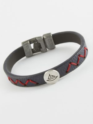 Gemi Kaliteli Suni Deri Bileklik-Lacivert