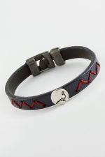 Kuş Kaliteli Suni Deri Bileklik-Lacivert