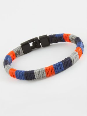 Sargılı İpli Kaliteli Suni Deri Bileklik-Renkli