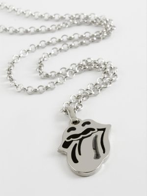 Dil Erkek Kolye-Gümüş Rengi