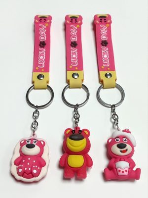 Ayıcık Silikon Anahtarlık-Renkli