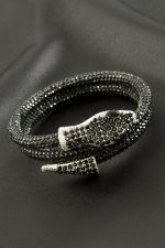 Yılan Savaroski Bileklik-Siyah - Görsel 2